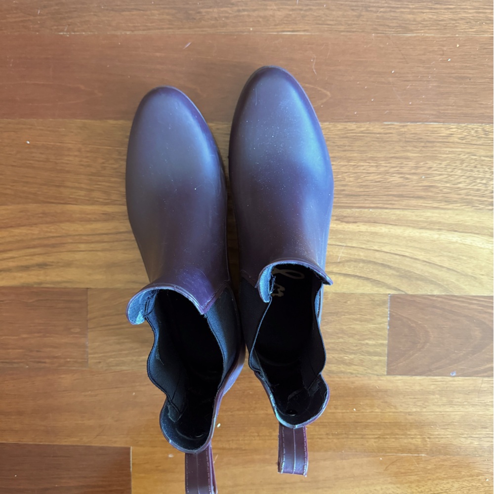 Sam Edelman Tinsley Chelsea Rain Boots - Purple/Burgundy